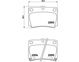 FREN BALATASI ARKA MITSUBISHI PAJERO III 00-06 PAJERO SPORT