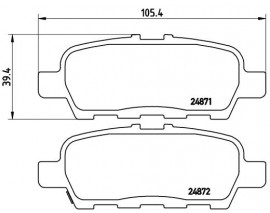 FREN BALATASI ARKA NISSAN JUKE 11 13-SUZUKI GRAND VITARA 2.0 - 1.9 DDIS 05 15