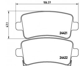 FREN BALATASI ARKA OPEL INSIGNIA ALL MODEL 08- 16 17-18 INC JANT