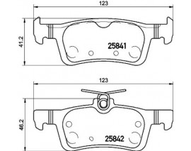 FREN BALATASI ARKA PEUGEOT 308 II 1.2VTI 1.2THP 1.6HDI 2.0HDI 13-