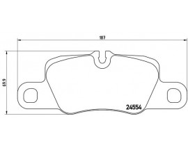 FREN BALATASI ARKA PORSCHE 911 3.8 CARRERA S 11-