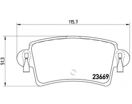 FREN BALATASI ARKA RENAULT MASTER II OPEL MOVANO