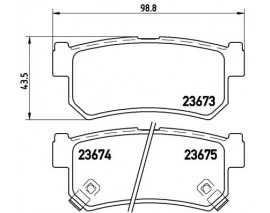 FREN BALATASI ARKA SSANGYONG ACTYON 08 12/KYRON 08 12/REXTON 06 12