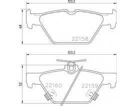 FREN BALATASI ARKA SUBARU IMPREZA 1.6 i AWD 16- /OUTBACK 2.0 2.5 15- Low-Met