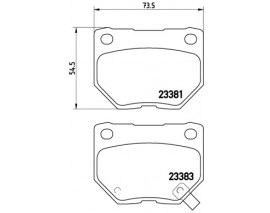 FREN BALATASI ARKA SUBARU IMPREZA 2.0I 00-01