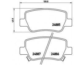 FREN BALATASI ARKA - TOYOTA AVENSIS 09 12