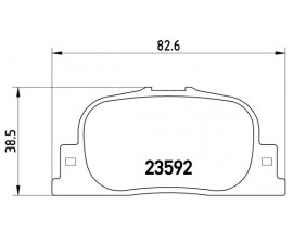 FREN BALATASI ARKA- TOYOTA CAMRY 86 99