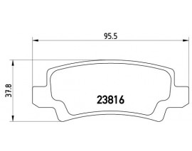 FREN BALATASI ARKA- TOYOTA COROLLA 03 07 VVTI