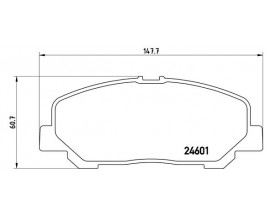 FREN BALATASI ARKA TOYOTA PREVIA 2.4 3.5 05- ALPHARD 3.5 08 -14 Low-Met