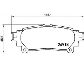 FREN BALATASI ARKA TOYOTA PRIUS PLUS 1.8 HYBRID