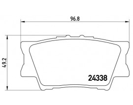 FREN BALATASI ARKA- TOYOTA RAV4 06 11/CAMRY 06 11
