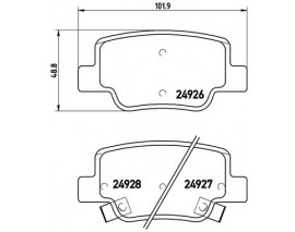 FREN BALATASI ARKA- TOYOTA VERSO 10 18