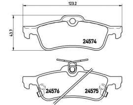 FREN BALATASI ARKA- TOYOTA YARIS -11 1.5 HYBRID 12- FR HONDA CIVIC 1.4 12- 1.6 ID-TEC 13-