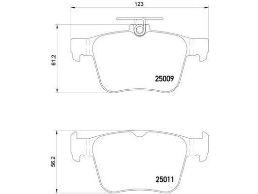 FREN BALATASI ARKA VW GOLF 13- PASSAT 14- AUDI A3 12- SEAT LEON 13- SKODA SUPERB 15-