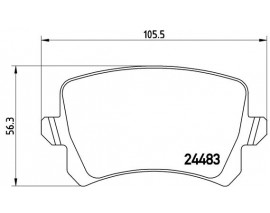 FREN BALATASI ARKA VW PASSAT 06-15 TIGUAN 08-11