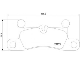 FREN BALATASI ARKA VW TOUAREG 10-18 PORSCHE CAYENNE 10-