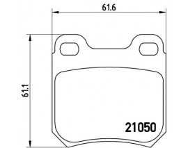 FREN BALATASI ARKA WVA 21050 OPEL VECTRA B- OMEGA A-SAAB