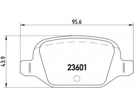 FREN BALATASI ARKA WVA 23601 FIAT PANDA 1.2 1.4 1.3JTD 06- 500-500C 1.4 07-