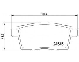 FREN BALATASI ARKA WVA 24545 MAZDA CX-7 CX9 2.3 3.5 3.7 06-