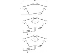 FREN BALATASI AUDI A4 B5 8D2 11/94-12/01-AUDI A4 B5 AVANT 8D5 11/94-12/02-AUDI A4 B6 8E2 11/00