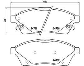 FREN BALATASI CADILLAC Low-Met