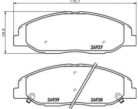 FREN BALATASI CADILLAC SGM SLS S6D 03/05-12/13-CADILLAC CTS 07/07- -CADILLAC CTS COUPE 01/08- -C