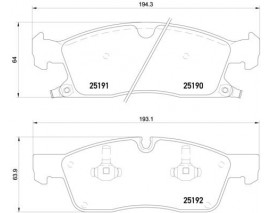 FREN BALATASI DODGE DURANGO WD 12/10- -JEEP GRAND CHEROKEE IV WK. WK2 06/10-