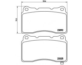 FREN BALATASI DODGE VIPER CONVERTİBLE 09/02-12/17-DODGE VIPER COUPE 01/03- -DODGE VIPER COUPE 09/07-