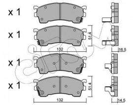 FREN BALATASI FORD USA / MAZDA 2.0;2.5 İ 24V / PROBE II ECP : 2.0;2.0 16V;2.5 V6 24V / XEDOS 6 CA