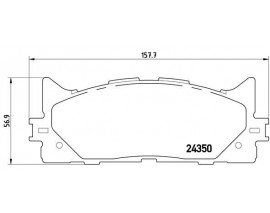FREN BALATASI LEXUS ES V4 03/06-12/12-LEXUS ES V6 06/12-06/18-TOYOTA GAC CAMRY V4 06/06-12/1