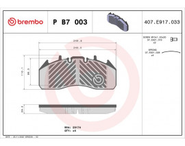 FREN BALATASI MACK MİDLUM 01/00-12/13-RENAULT TRUCKS C 01/13- -RENAULT TRUCKS D 01/13- -RENAULT TRUC