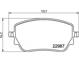 FREN BALATASI MERCEDES W118-W177-W247 ARKA SPOR TIP 2298701