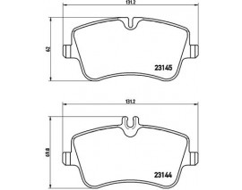 FREN BALATASI MERCEDES W203-W209 ON Low-Met
