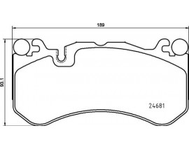 FREN BALATASI MERCEDES W204-W205-W212-W222 AMG ON Low-Met