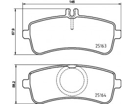 FREN BALATASI MERCEDES W205-W222 ARKA-S63-C63