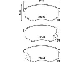 FREN BALATASI MITSUBISHI CANTER FE3. FE4 V 09/85-12/97
