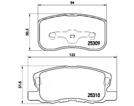 FREN BALATASI MITSUBISHI COLT VI Z3A. Z2A 10/02-12/12