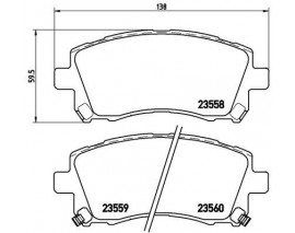 FREN BALATASI MITSUBISHI DELICA D5 CVW 06/07- -MITSUBISHI GRANDIS NAW 03/03-12/11-MITSUBISHI LAN