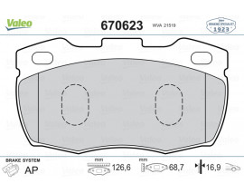 FREN BALATASI ON 110/127 LDH DEFENDER L316