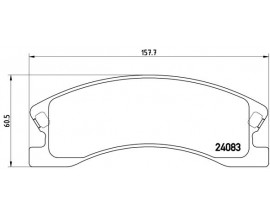 FREN BALATASI ON 24083 JEEP GRAND CHEROKEE II 2.7 CRD 4 4 4.7 V8