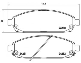 FREN BALATASI ON 24250 JEEP GRAND CHEROKEE III 3.0 3.7 4.7 5.7 6.1 06.05-