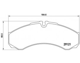 FREN BALATASI ON-ARKA IVECO DAILY 35.8 10 12 Low-Met