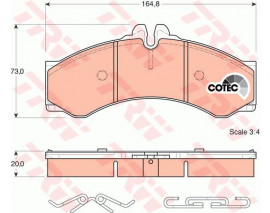 FREN BALATASI ON ARKA MERCEDES SPRINTER B901 B904 . VW LT 28-35-46