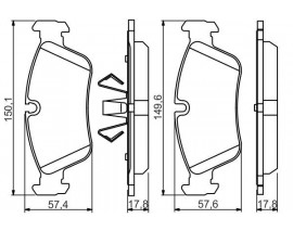 FREN BALATASI ÖN BMW E90 E87