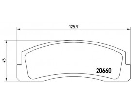 FREN BALATASI ON CHEVROLET NIVA 02- LADA NADESHDA 97- NIVA 76- TAIGA 77-11