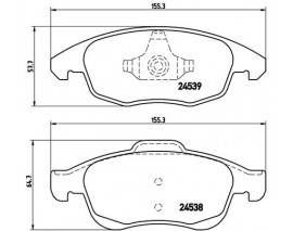 FREN BALATASI ON CITROEN C4 1.6 1.8 PEUGEOT TEPE/5008 10 13 1.6 HDI
