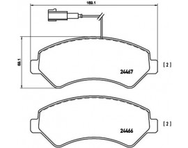 FREN BALATASI ON CITROEN JUMPER 2.2HDI 11-/ FIAT DUCATO 11-/ PEUGEOT BOXER 11-