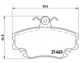 FREN BALATASI ON DACIA LOGAN 1.4-1.5DCI 1.6 16V 05-SANDERO 08-
