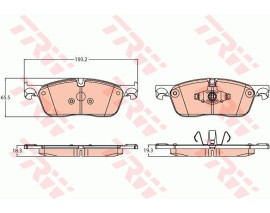 FREN BALATASI ON DISCOVERY SPORT L550 2014 RANGE ROVER EVOQUE L538 11 19 JAGUAR E-PACE X540 XE X760 XF SPORTBRAKE X260