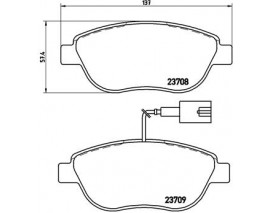 FREN BALATASI ON FIAT DOBLO 05- YM LINEA 1.4 OPEL CORSA D 1.3 CDTI 90 BG 07 06- ÇIFT FIS